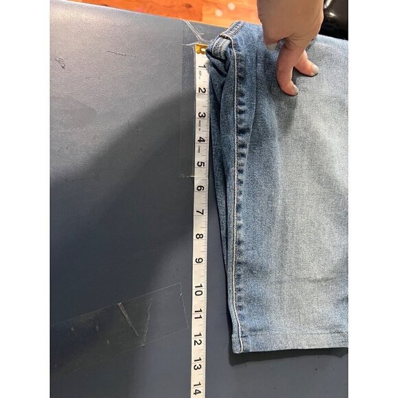 Anthropologie Level 99‎ Womens Blue Denim Bermuda Shorts Size 4/27 - Picture 9 of 14